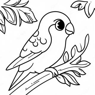 Parakeet Coloring Page | Parakeet 塗色頁