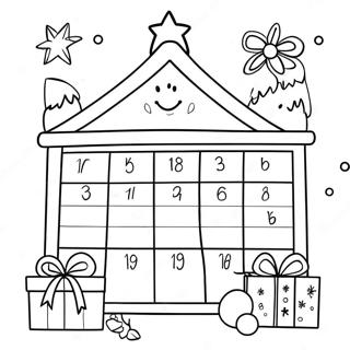 Advent Calendar Coloring Page | Advent 塗色頁