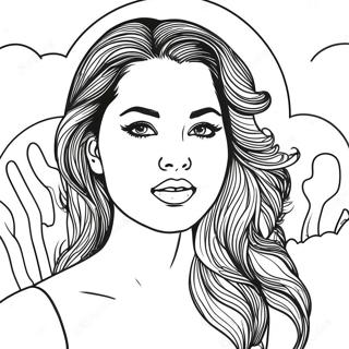 Selena Coloring Page | Selena 塗色頁