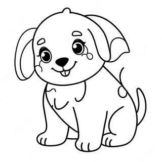Realistic Puppy Dog Coloring Page | Realistic Puppy Dog 塗色頁