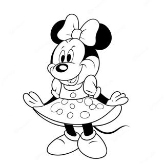 Minnie Mouse Coloring Page