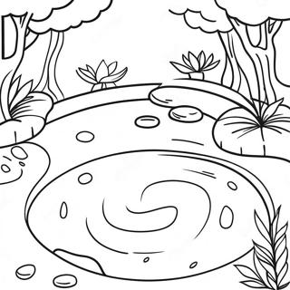Zen Garden Meditation Coloring Page | Meditation 塗色頁