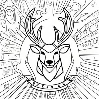 Milwaukee Bucks Logo Coloring Page