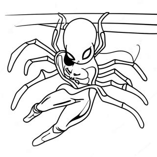 Spider Girl Coloring Page