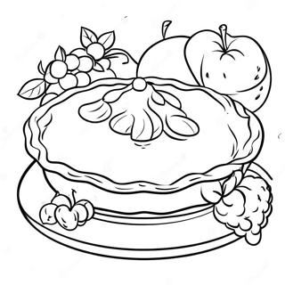 Fruit Pie Coloring Page | Pie 塗色頁
