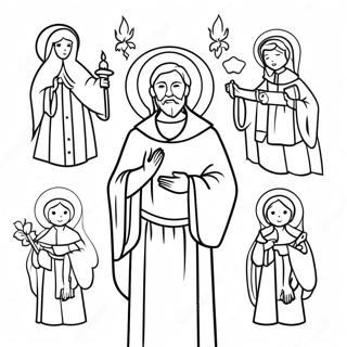 All Saints Day Coloring Page | All Saints Day 塗色頁