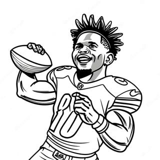 Tyreek Hill Coloring Page