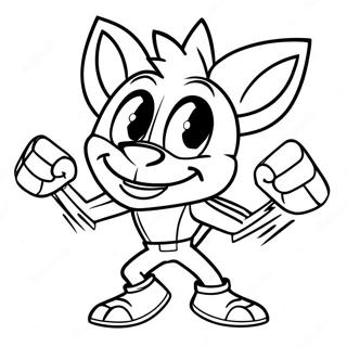 Crash Bandicoot Coloring Page | Crash Bandicoot 塗色頁