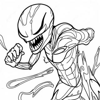 Carnage in Action Coloring Page | Carnage 塗色頁