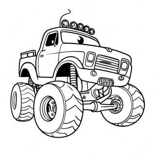 Spiderman Monster Truck Coloring Page