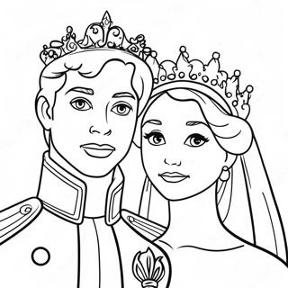 Prince and Princess Coloring Page | Prince and Princess 塗色頁