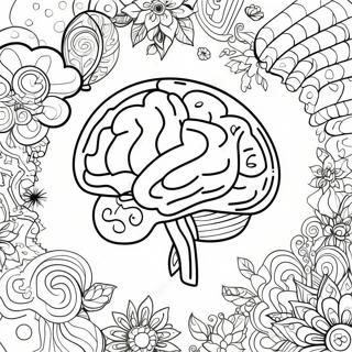 Creative Brain Coloring Page | Brain Sheet 塗色頁