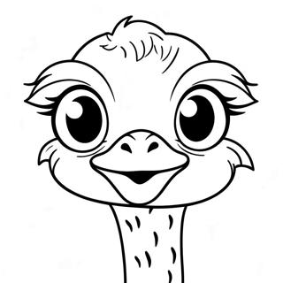 Ostrich Coloring Page | Ostrich 塗色頁