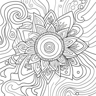 Colorful Nebula Galaxy Coloring Page | Galaxy Space 塗色頁