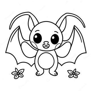 Halloween Bat Coloring Page | Halloween Bat 塗色頁