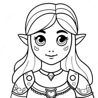 Zelda Coloring Page | Zelda 塗色頁