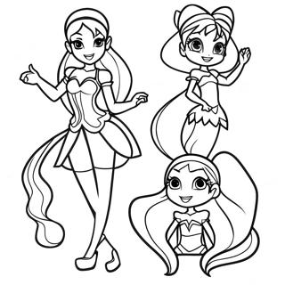 Winx Club Coloring Page | Winx Club 塗色頁