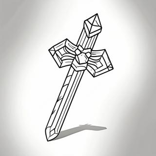 Diamond Sword Minecraft Coloring Page | Sword Minecraft 塗色頁