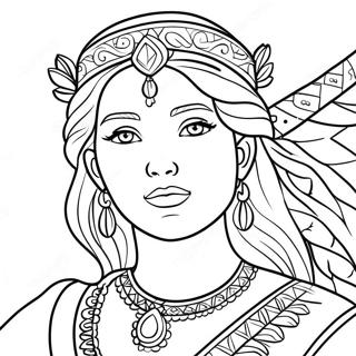 Brave Esther Coloring Page | Esther 塗色頁