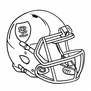 Football Helmet Coloring Page | Football Helmet 塗色頁