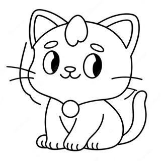 Cat Mario Coloring Page | Cat Mario 塗色頁
