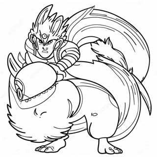 Naruto Nine Tails Coloring Page | Naruto Nine Tails 塗色頁