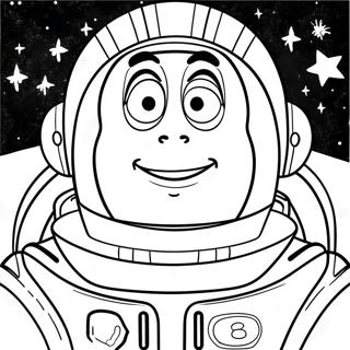 Buzz Lightyear in Space Coloring Page