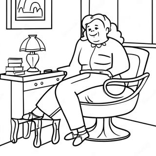 Therapy Coloring Page for Relaxation