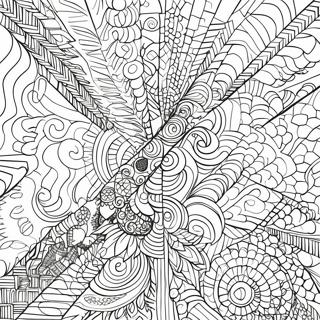 Optical Illusion Geometric Patterns Coloring Page | Optical Illusion Geometric 塗色頁