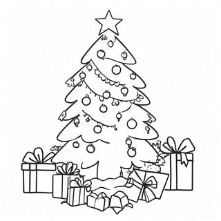 Hard Christmas Tree Coloring Page | Hard Christmas 塗色頁