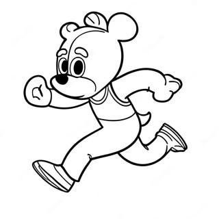Jake the Character Running Coloring Page | Subway Surfers 塗色頁