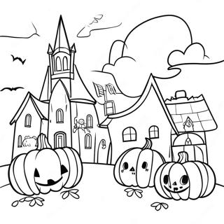 Halloweentown Coloring Page | Halloweentown 塗色頁