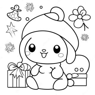 Sanrio Christmas Characters Coloring Page | Sanrio Christmas 塗色頁