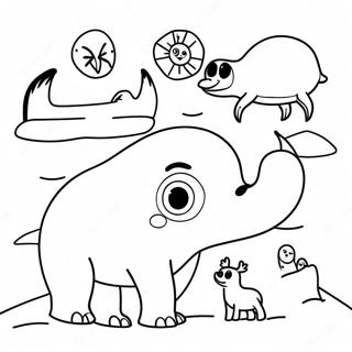 Arctic Animals Coloring Page