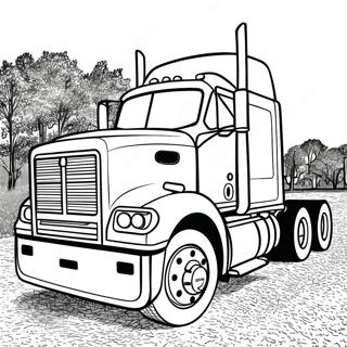 Big Rig Diesel Truck Coloring Page | Diesel Truck 塗色頁