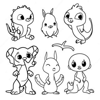 Dark Fantasy Creatures Coloring Page | Dark Fantasy for Adults 塗色頁