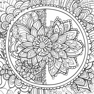 Mindful Mandala Coloring Page | Mindful 塗色頁