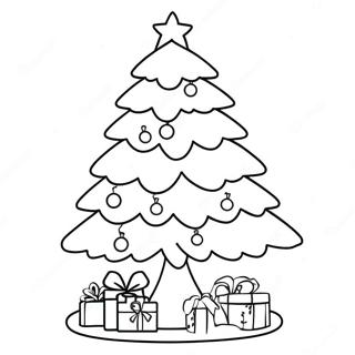 Anime Christmas Tree Coloring Page | Anime Christmas 塗色頁