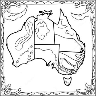 Australia Coloring Page | Australia 塗色頁