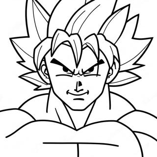 Super Saiyan Goku Coloring Page