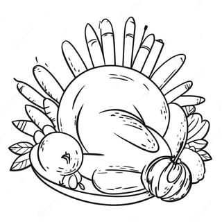 Thanksgiving Church Service Coloring Page | Thanksgiving Church 塗色頁