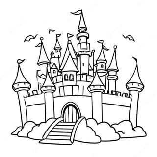 Princess Castle Coloring Page | Princess Castle 塗色頁