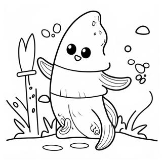 Fishstick Fortnite Coloring Page | Fishstick Fortnite 塗色頁