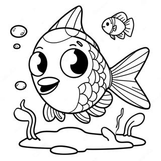 Fishstick in Action Coloring Page | Fishstick Fortnite 塗色頁