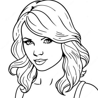 Taylor Swift Speak Now Coloring Page | Taylor Swift Speak Now 塗色頁