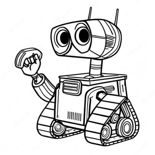 Wall E Coloring Page | Wall E 塗色頁