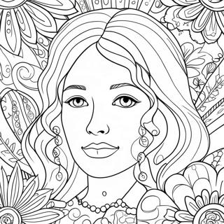 Sad Adult Coloring Page