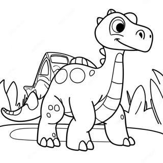 Dinosaur Train Coloring Page | Dinosaur Train 塗色頁