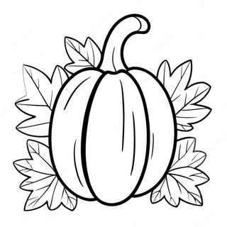 Fall Pumpkin Coloring Page | Fall Pumpkin 塗色頁
