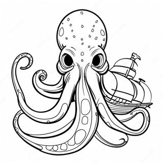 Kraken Coloring Page | Kraken 塗色頁